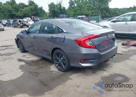 2021 Honda Civic Sport z USA, uszkodzony, nr VIN 19XFC2F89ME001901